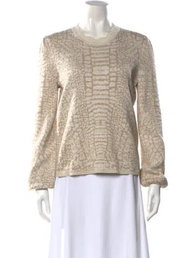 Pre-owned Emily Mccarthy Crew Neck Long Sleeve Sweatshirt In Neutral