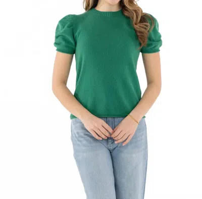 Emily Mccarthy Crewneck Knit Top In Fairway In Green