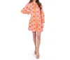 Emily Mccarthy Delaney Dress In Floral Crochet In Multi