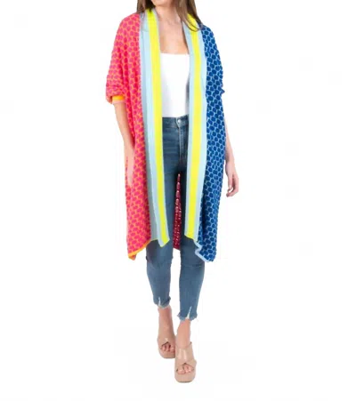 Emily Mccarthy Demi Duster Cardigan In Party Mix In Multi