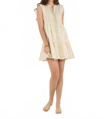 Emily Mccarthy Dolce Dress In Piazza Stripe In Multi