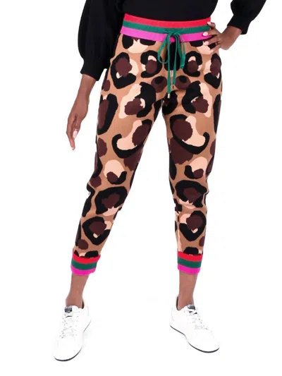 Emily Mccarthy Downtown Jogger In Cocoa Spot Cheetah