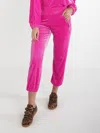 Emily Mccarthy Downtown Jogger In Fuchsia Fedora