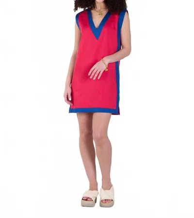 Emily Mccarthy Emily Mini Shift Dress In Americano In Multi