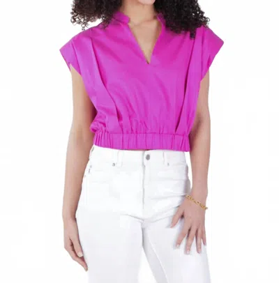 Emily Mccarthy Evie Top In Raspberry Rose In Pink