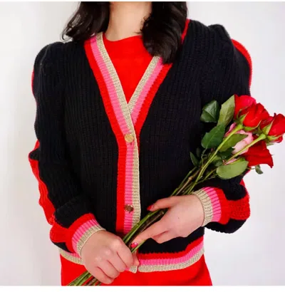 Emily Mccarthy Fairy Lights Cardigan In Black