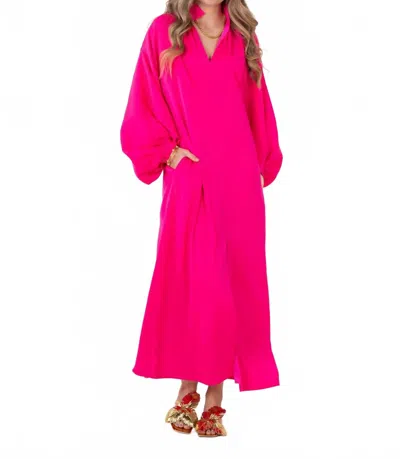 Emily Mccarthy Fiona Maxi Dress In Pink Glo