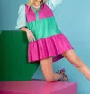 Emily Mccarthy Frankie Dress In Bangle Colorblock In Multi