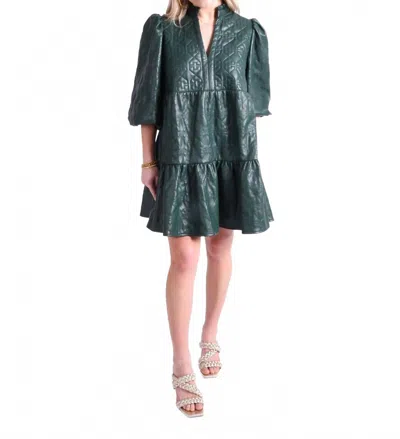 Emily Mccarthy Frankie Mini Dress In Scarab In Black