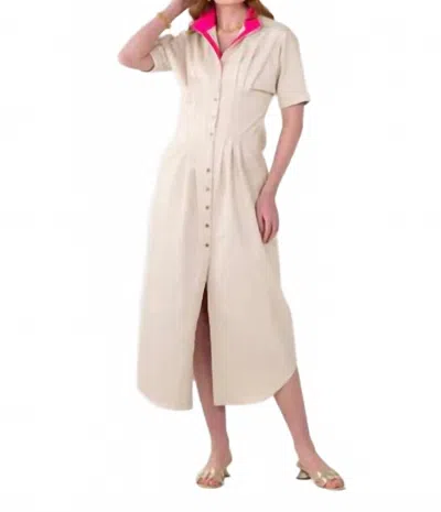 EMILY MCCARTHY GEORGIA DRESS IN BEIGE