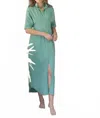 Emily Mccarthy Georgia Dress In Lt Blue In Green
