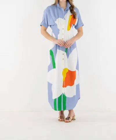 Emily Mccarthy Georgia Maxi Dress In Windmill In Multi