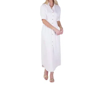 EMILY MCCARTHY GEORGIA MIDI DRESS IN WHITE