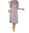 Emily Mccarthy Hampton Dress In Iconic Iris In Multi