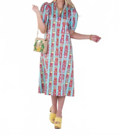 Emily Mccarthy Hampton Dress In Iconic Iris In Multi