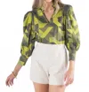 Emily Mccarthy Hampton Top In Olive Prism In Green