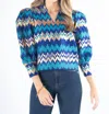 Emily Mccarthy Hampton Top In Ripple In Multi