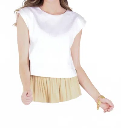 Emily Mccarthy Hatti Reversible Tank In White Sand
