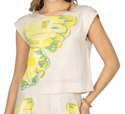 Emily Mccarthy Hatti Tank In Clouded Yellow Butterfly In Neutral