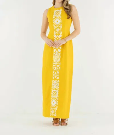 Emily Mccarthy Hepburn Maxi Dress In Golden Hour In Yellow