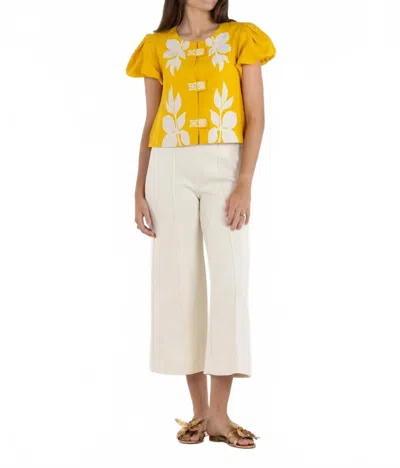 Emily Mccarthy Isabella Top In Yellow