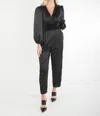 Emily Mccarthy Isla Jumpsuit In Black In Black