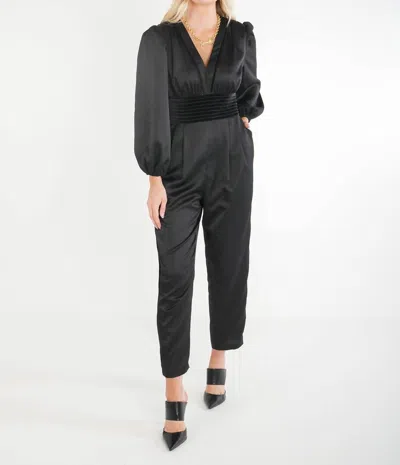 Emily Mccarthy Isla Jumpsuit In Black