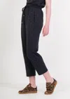 Emily Mccarthy Joy Jogger Pants In Midnight Cheetah In Blue