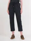 Emily Mccarthy Joy Jogger Pants In Midnight Cheetah In Black