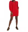 Emily Mccarthy Julia Sweater Dress In Lady Danger In Red