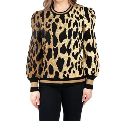 Emily Mccarthy Julia Sweater In Lady Leopard