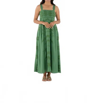 Emily Mccarthy Liza Maxi Dress In Fairway In Green