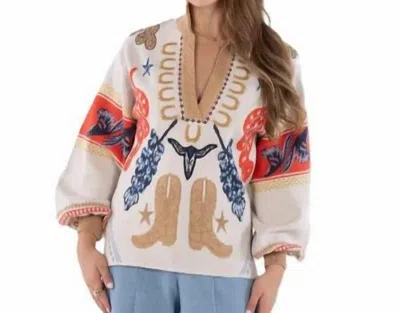 Emily Mccarthy Lolli Sweater In Lone Star In Multi