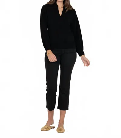 Emily Mccarthy Lolli Sweater In Midnight Cashmere In Black
