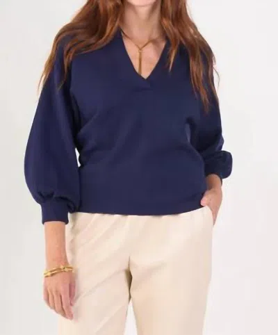 Emily Mccarthy Lolli Sweater In Navy In Blue