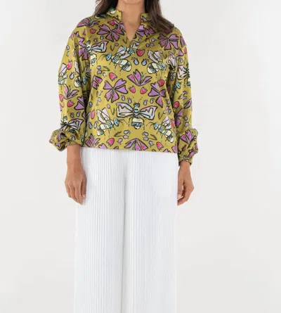 Emily Mccarthy Lolli Top In Dutch Bee In Multi