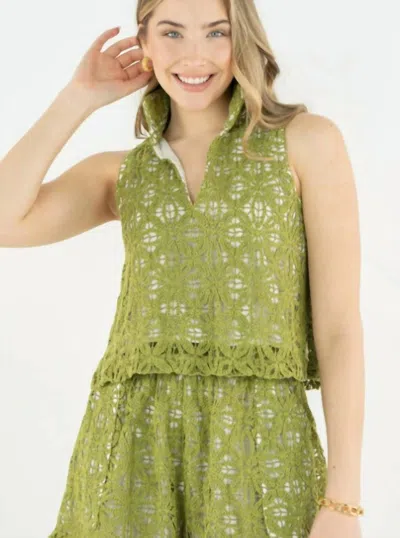 Emily Mccarthy Lucy Top In Olive Hour In Green