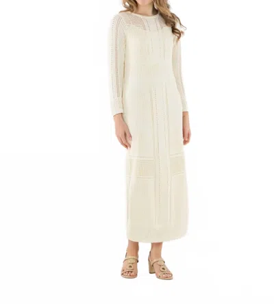 Emily Mccarthy Marbella Knit Dress In Sandshell In Neutral
