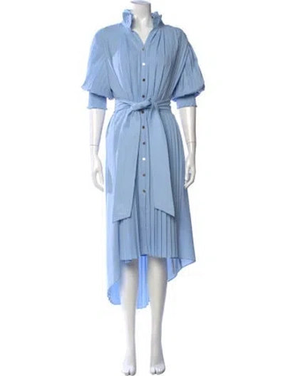 Pre-owned Emily Mccarthy Midi Length Dress W/ Tags In Blue