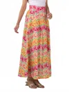 Emily Mccarthy Milly Skirt In Azalea In Multi