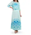 Emily Mccarthy Milly Skirt In Cordoba In Blue