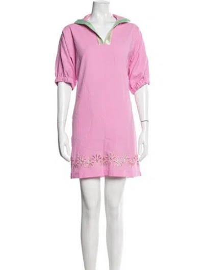 Pre-owned Emily Mccarthy Mini Dress W/ Tags In Pink