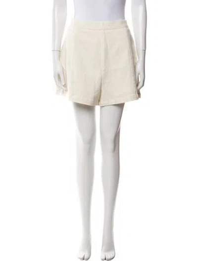 Pre-owned Emily Mccarthy Mini Shorts In White