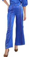 Emily Mccarthy Ophelia Pants In Dazzle Blue In Blue
