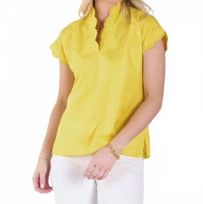 Emily Mccarthy Orchid Top In Lemon In Yellow