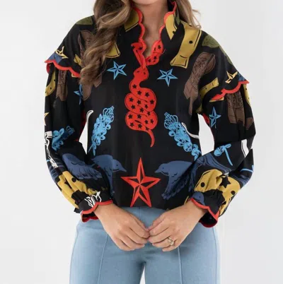 Emily Mccarthy Orchid Top In Lone Star In Multi