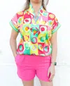 Emily Mccarthy Orchid Top In Rhett Pop In Multi