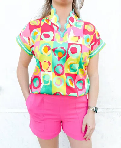 Emily Mccarthy Orchid Top In Rhett Pop In Multi