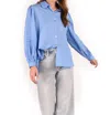 Emily Mccarthy Oxford Shirt In Della Robia Blue In Multi