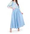 Emily Mccarthy Palazzo Pant In Sail In Blue